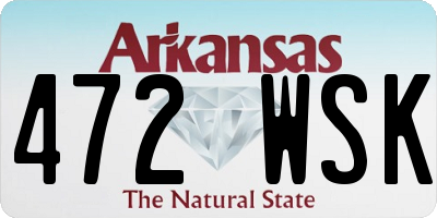 AR license plate 472WSK