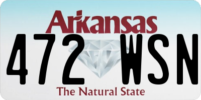 AR license plate 472WSN