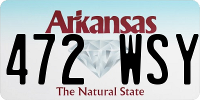 AR license plate 472WSY