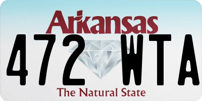 AR license plate 472WTA