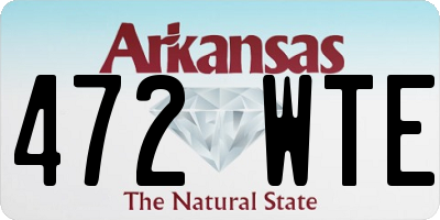 AR license plate 472WTE