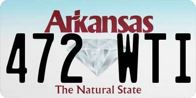 AR license plate 472WTI