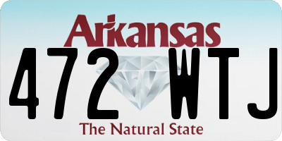 AR license plate 472WTJ