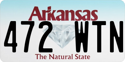 AR license plate 472WTN
