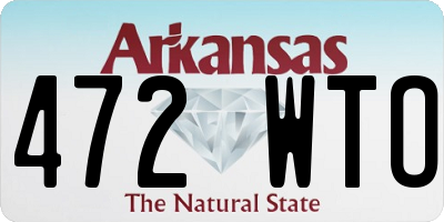 AR license plate 472WTO