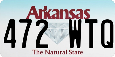 AR license plate 472WTQ