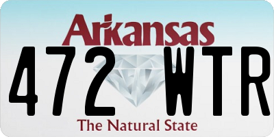 AR license plate 472WTR