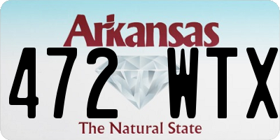 AR license plate 472WTX