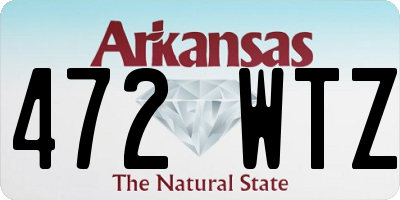 AR license plate 472WTZ