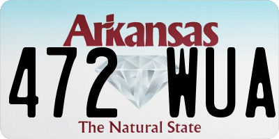 AR license plate 472WUA