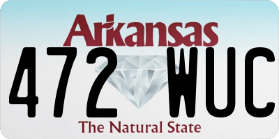 AR license plate 472WUC