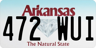AR license plate 472WUI