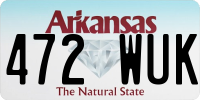 AR license plate 472WUK