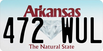 AR license plate 472WUL