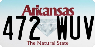AR license plate 472WUV