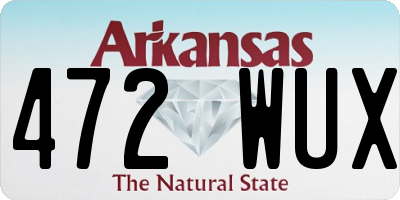 AR license plate 472WUX