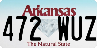 AR license plate 472WUZ