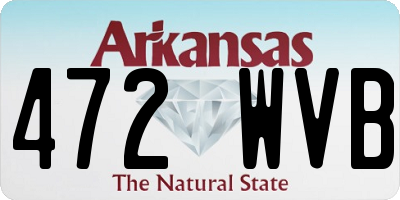 AR license plate 472WVB