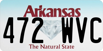 AR license plate 472WVC