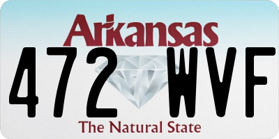 AR license plate 472WVF