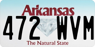 AR license plate 472WVM