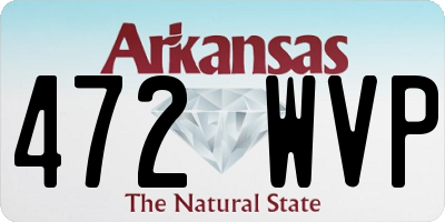 AR license plate 472WVP