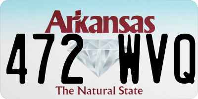 AR license plate 472WVQ