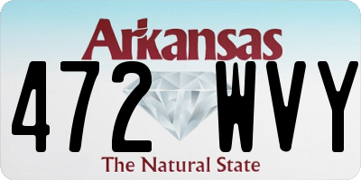 AR license plate 472WVY