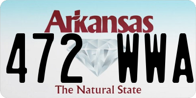 AR license plate 472WWA