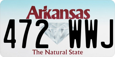 AR license plate 472WWJ