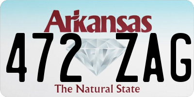 AR license plate 472ZAG