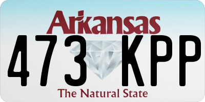 AR license plate 473KPP