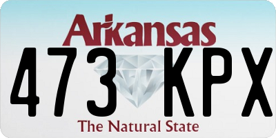 AR license plate 473KPX