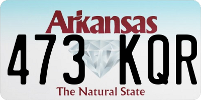 AR license plate 473KQR