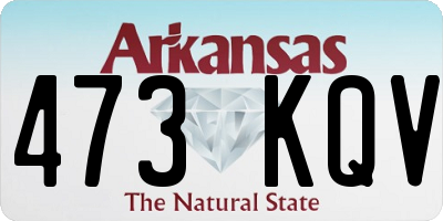 AR license plate 473KQV