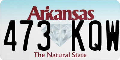 AR license plate 473KQW