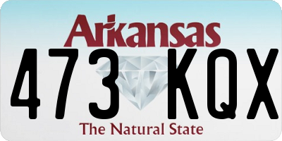 AR license plate 473KQX