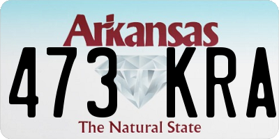 AR license plate 473KRA