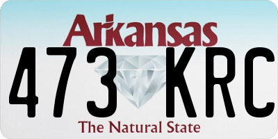 AR license plate 473KRC