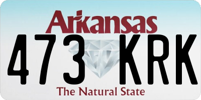 AR license plate 473KRK