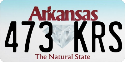 AR license plate 473KRS