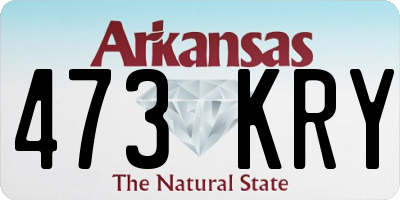 AR license plate 473KRY