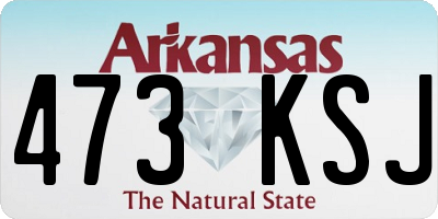 AR license plate 473KSJ