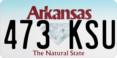AR license plate 473KSU