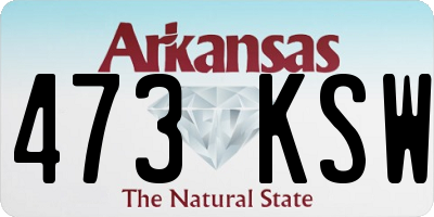 AR license plate 473KSW