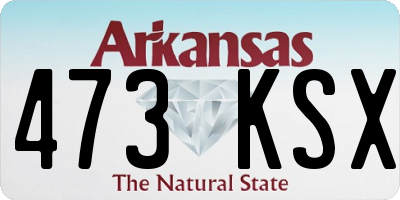 AR license plate 473KSX