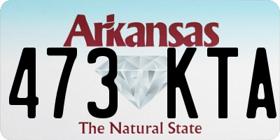 AR license plate 473KTA