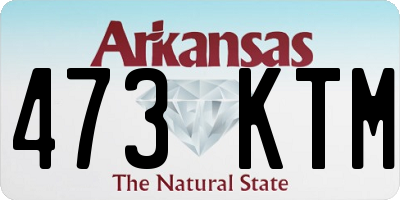 AR license plate 473KTM