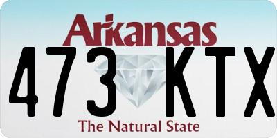 AR license plate 473KTX