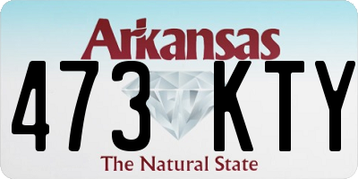 AR license plate 473KTY